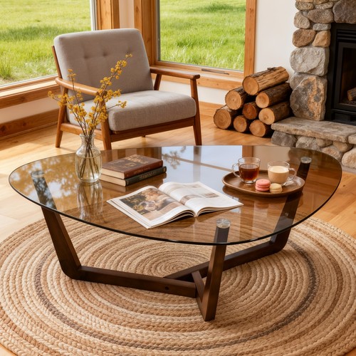 Couchtisch glas dreieckig - couchtisch,