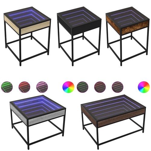 Couchtisch mit infinity led - couchtisch,