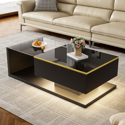 Glas couchtisch mit - glas,