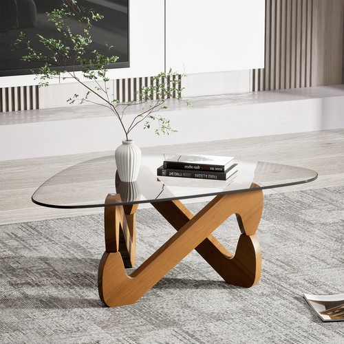 Couchtisch glas holz - couchtisch,