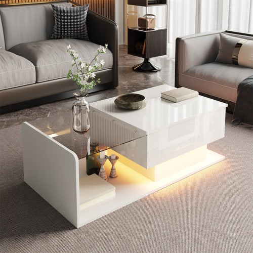 Glas couchtisch - glas,