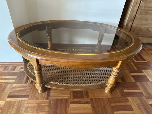 Vintage couchtisch oval - vintage,