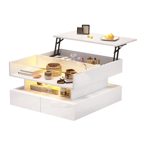 Höhenverstellbarer couchtisch - höhenverstellbarer,