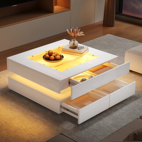 Couchtisch sofatisch mit led - couchtisch,